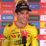 Vuelta a España: Wout Van Aert se impone a Valentin Paret-Peintre en la meta de la décima tercera etapa
